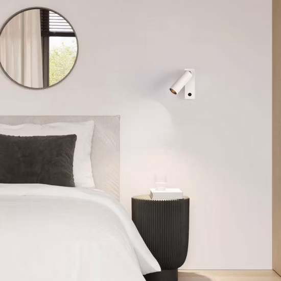 Moderne Nordic Mini Home Dekoration Schlafzimmer Lesen Desktop Nacht Aluminium PVC Wake up LED Tisch Lampe