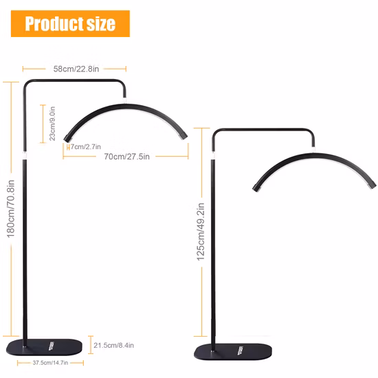 Schönheitssalon-LED-Licht, 8-fache Vergrößerungslampe zur Inspektion, Wimpernverlängerung, LED-Lupenlampe