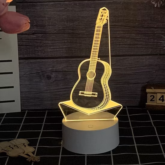 Heißer Verkauf 3D Magic Illusion Tischlampe Acrylplatte für LED-Licht Kindergarten Kinder Geschenk Einhorn LED Nachtlicht