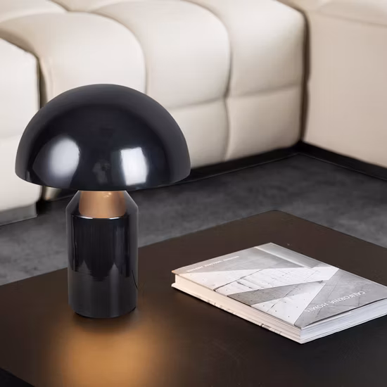 Nordic Moderne Dekoration Pilz Lampen Gold Weiß Schwarz Farbe Wohnzimmer Nacht LED Tisch Lampe